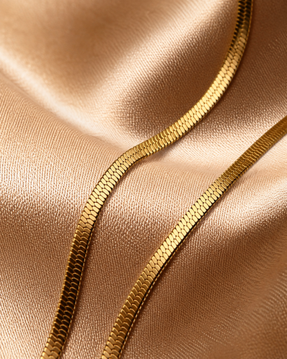 Classic Gold Snake Chain Necklace for Women