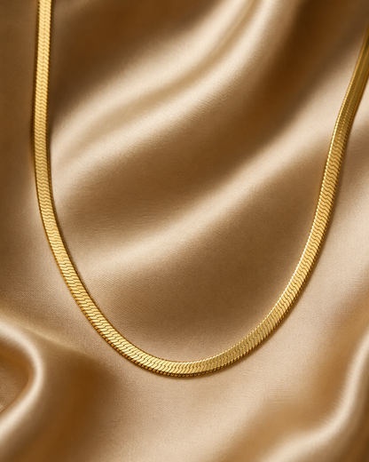 Classic Gold Snake Chain Necklace for Women