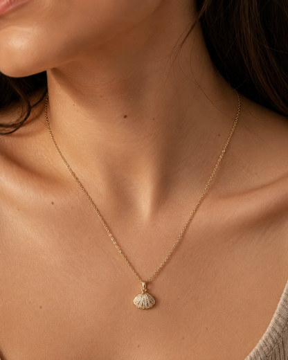 Seashell Locket Necklace