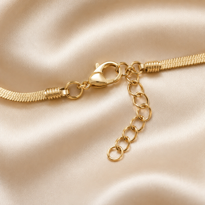 Chain Necklace with Black Stone, Pearl, Crystal, Star & Floral Charms | Korean Fashion Jewelry