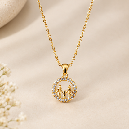 Forever Family Circle Necklace