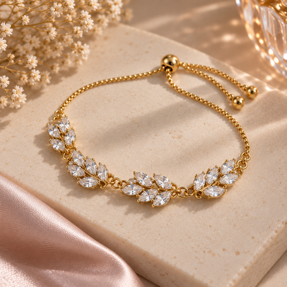 Crysle Leaf Link Bracelet