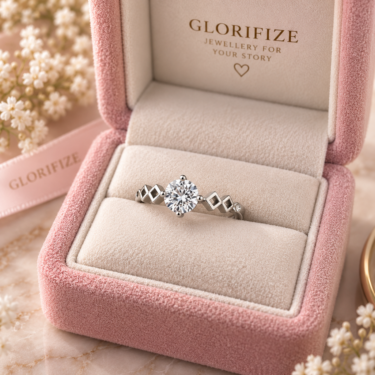 Silver Spark Ring (Adjustable Size)
